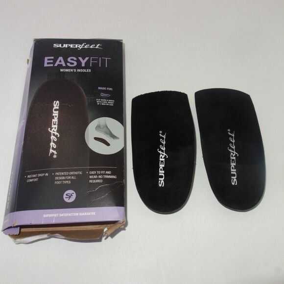 NEW Superfeet EasyFit Insoles For Flats & Boots  Women's Size D Size 8.5-10 - Picture 1 of 5
